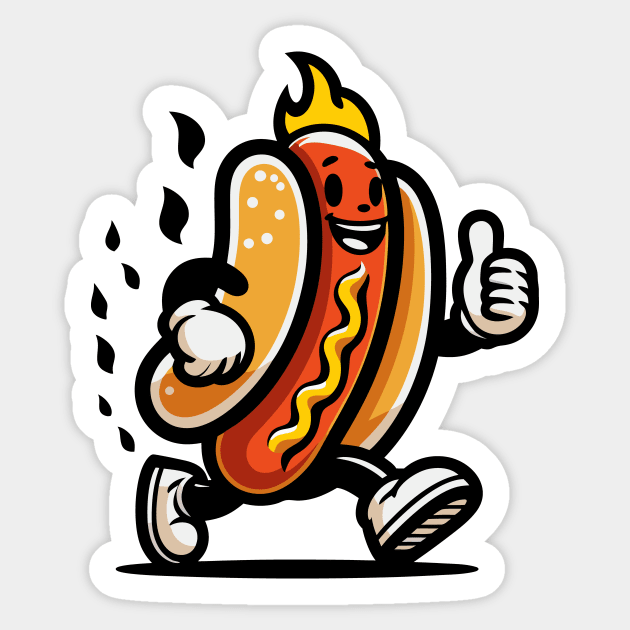 Hot Dog Sticker by CreativeSage